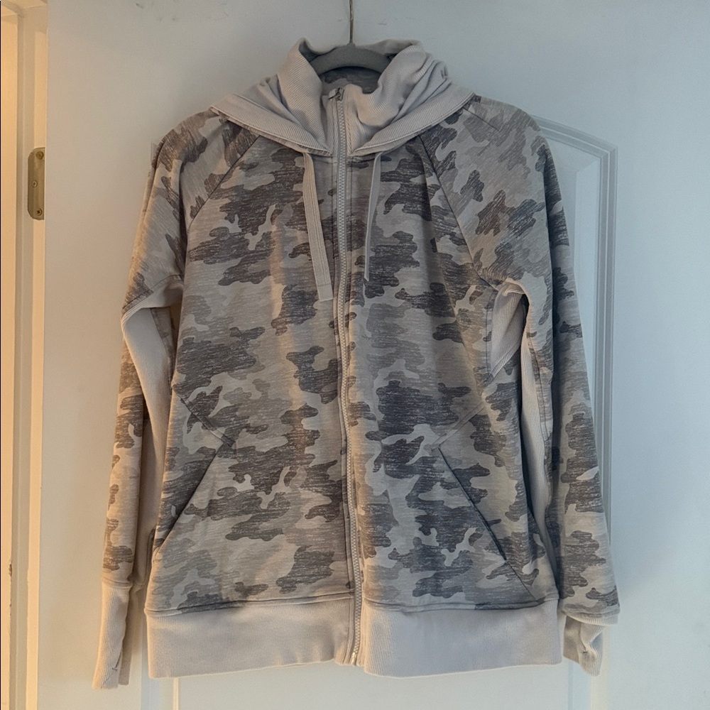 Athleta Cream and Gray Jacket